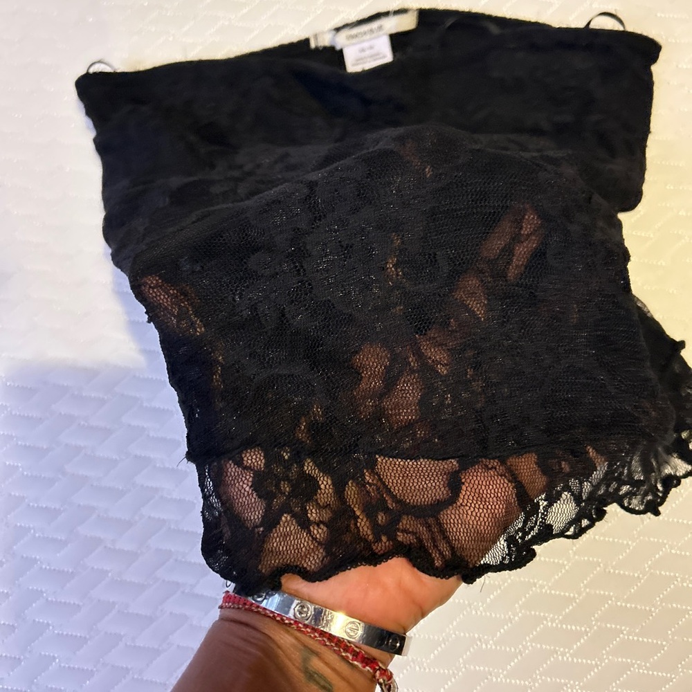 Kimchi Blue Black Lace Top